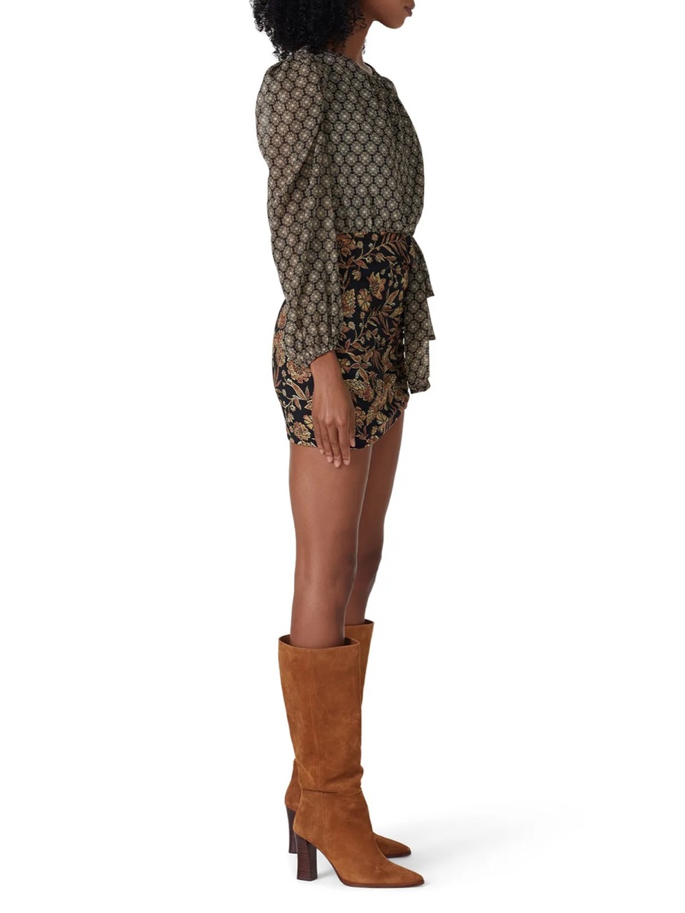 Misa Los Angeles Women’s Size 2 RTR Amber Paisley Print Mini Dress (0116) - Picture 4 of 16